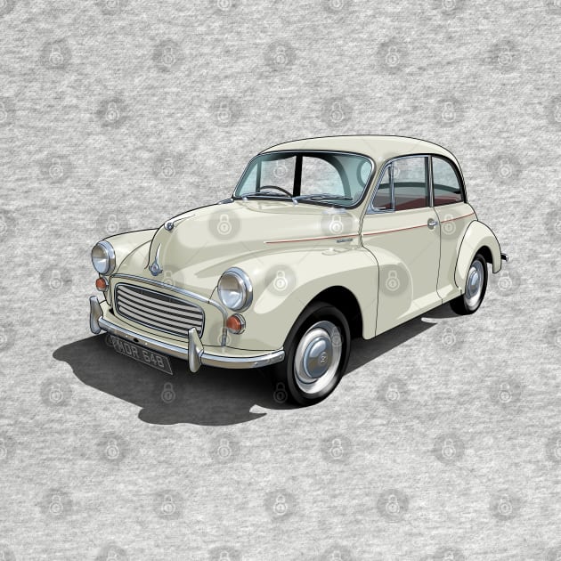 Morris Minor in old english white by candcretro